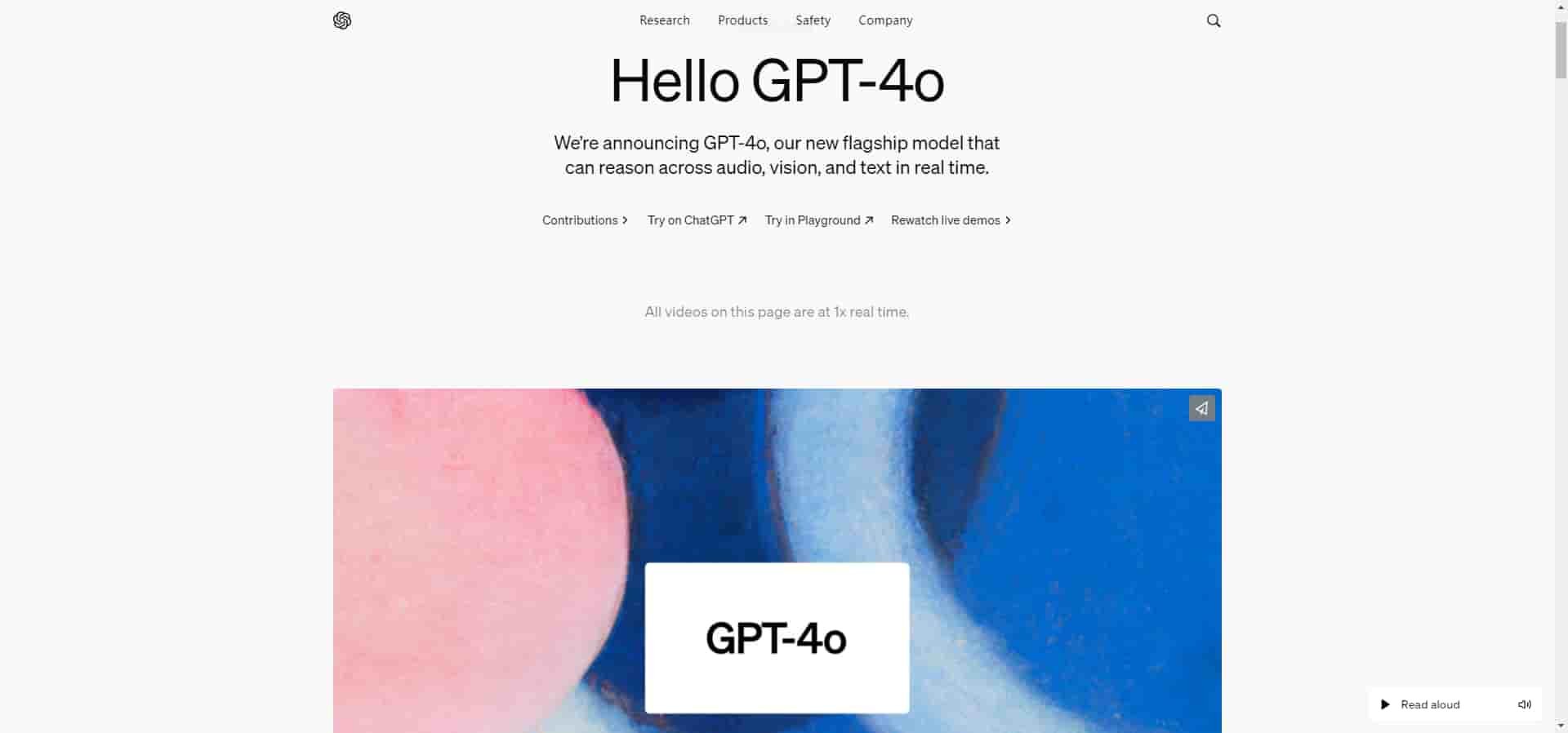 GPT-4o - GPT-4o is a new type of language model developed by OpenAI. This model uses modalities such as voice filtering and behavior adjusting to provide a superior user experience.