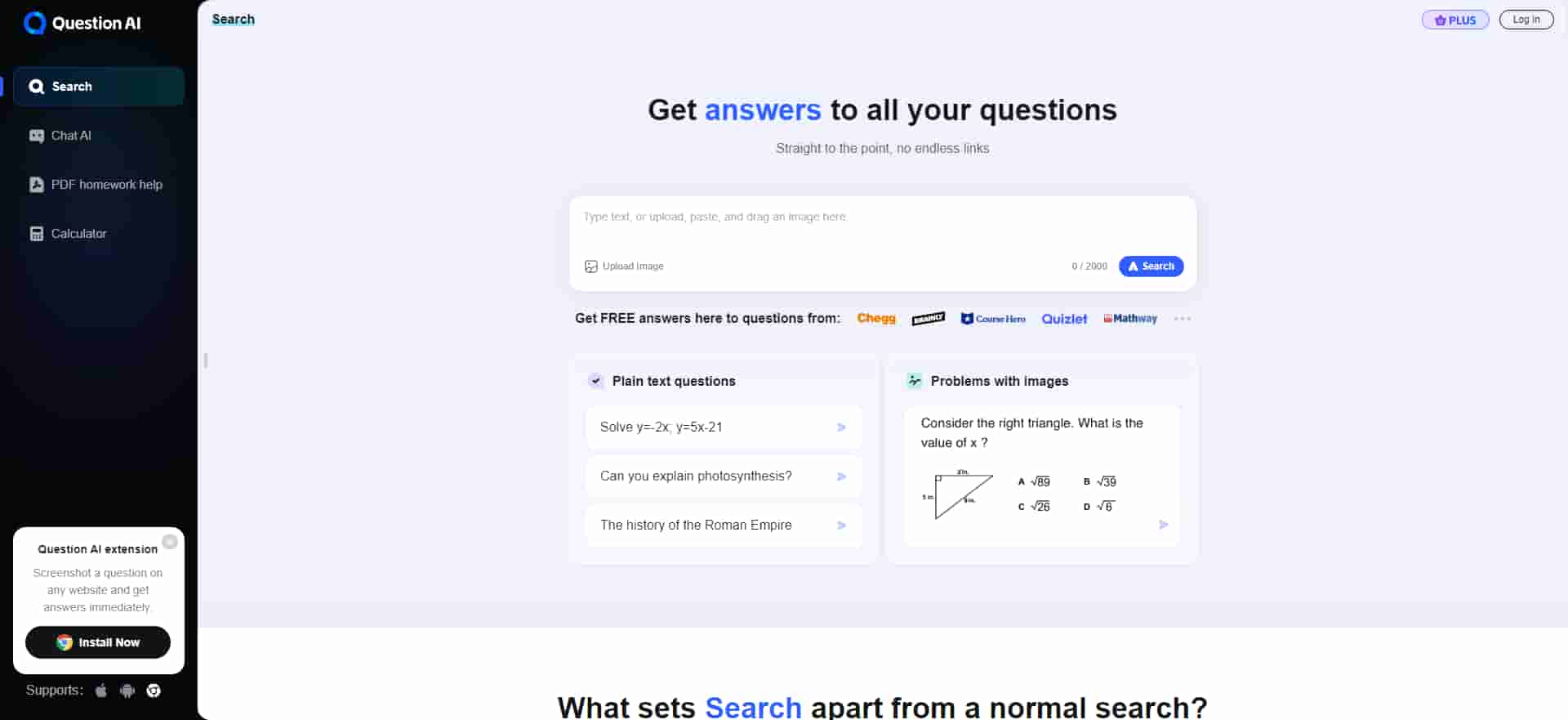 QuestionAI - Discover how QuestionAI leverages artificial intelligence to provide precise and comprehensive answers to your questions. Explore its features, usage instructions, FAQs, and pricing details.